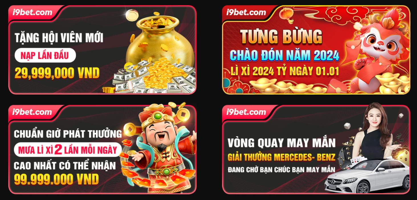 Khuyến mãi i9bet cực hấp dẫn không thể bỏ qua tưng bừng đón xuân 2024